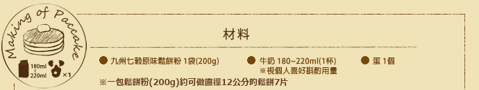 九州鬆餅製作方法