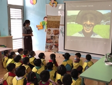 2017/4/14 新北坪林國小【九州鬆餅 快樂 & 微笑 愛分享】